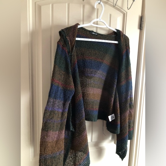 Blue/Green/Brown Hippie cardigan - Picture 1 of 4